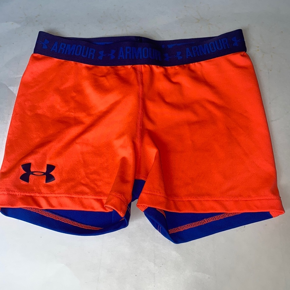 girls under armour dual color spandex